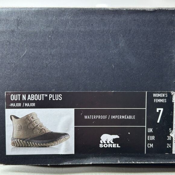 Sorel Out N About Major Leather Waterproof Lace Up Boot NL 3069-245 Women's US 7 - Picture 9 of 9